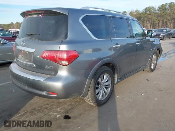 ✅ 2017 Infiniti QX80 • VIN: JN8AZ2NE1H9158904 • Lot: 44388773. Wystawiony na IAAI z przebiegiem 161 338 mil. Bezpłatny archiwum sprzedaży aukcyjnych z USA i szczegółowy raport historii pojazdu na DreamBid. Zdjęcie 4.