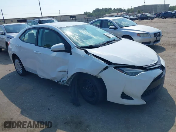 ✅ 2018 Toyota Corolla LE • VIN: 2T1BURHE9JC033877 • Lot: 43365064. Listed on IAAI with 196,724 mi. Free auction sales archive from the USA and detailed vehicle history report at DreamBid. Image 1.