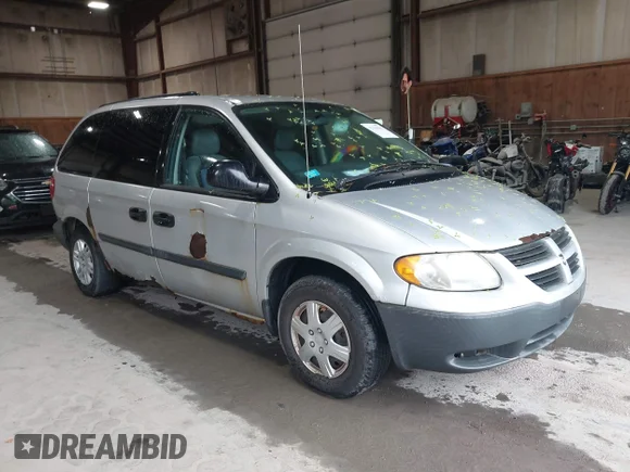 ✅ 2005 Dodge Caravan SE • VIN: 1D4GP25R05B394885 • Lot: 42144363. Wystawiony na IAAI z przebiegiem 237 831 mil. Bezpłatny archiwum sprzedaży aukcyjnych z USA i szczegółowy raport historii pojazdu na DreamBid. Zdjęcie 1.