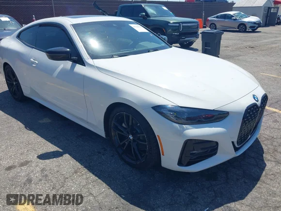 ✅ 2022 BMW 4 Series 430i • VIN: WBA53AP08NCK93111 • Lot: 45044520. Wystawiony na IAAI z przebiegiem 38 476 mil. Bezpłatny archiwum sprzedaży aukcyjnych z USA i szczegółowy raport historii pojazdu na DreamBid. Zdjęcie 1.