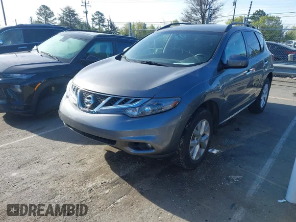 ✅ 2014 Nissan Murano SV • VIN: JN8AZ1MU0EW400131 • Lot: 44637678. Wystawiony na IAAI z przebiegiem 103 049 mil. Bezpłatny archiwum sprzedaży aukcyjnych z USA i szczegółowy raport historii pojazdu na DreamBid. Zdjęcie 2.