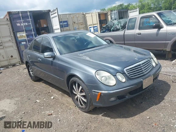 ✅ 2005 Mercedes-Benz E 320 • VIN: WDBUF65JX5A693647 • Lot: 45025214. Listed on IAAI with 249,709 mi. Free auction sales archive from the USA and detailed vehicle history report at DreamBid. Image 1.