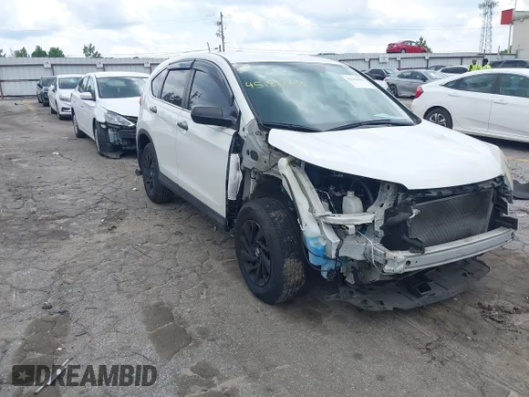 ✅ 2016 Honda CR-V LX • VIN: 5J6RM4H39GL013060 • Lot: 45181868. Listed on IAAI with 143,211 mi. Free auction sales archive from the USA and detailed vehicle history report at DreamBid. Image 1.