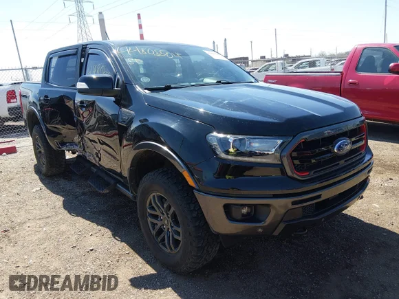 ✅ 2021 Ford Ranger XL • VIN: 1FTER4FH0MLD25560 • Lot: 44805504. Listed on IAAI with 37,891 mi. Free auction sales archive from the USA and detailed vehicle history report at DreamBid. Image 1.