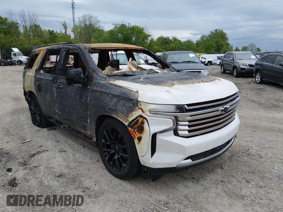 ✅ 2023 Chevrolet Tahoe High Country • VIN: 1GNSKTKL1PR487332 • Lot: 45064678. Listed on IAAI with Not provided. Free auction sales archive from the USA and detailed vehicle history report at DreamBid. Image 1.