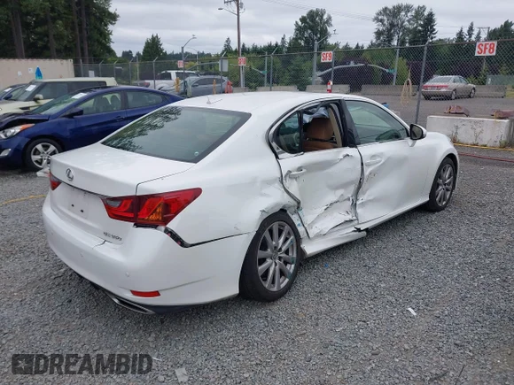 ✅ 2013 Lexus GS 350 • VIN: JTHBE1BLXD5025132 • Lot: 45402691. Listed on IAAI with 117,960 mi. Free auction sales archive from the USA and detailed vehicle history report at DreamBid. Image 4.