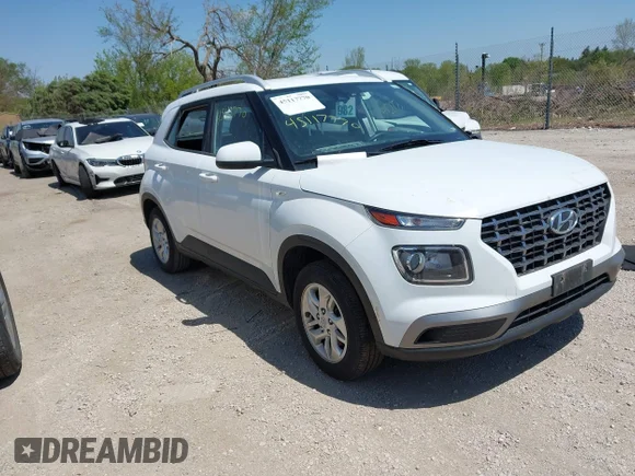 ✅ 2020 Hyundai Venue SEL • VIN: KMHRC8A36LU025158 • Lot: 45117770. Listed on IAAI with 60,452 mi. Free auction sales archive from the USA and detailed vehicle history report at DreamBid. Image 1.