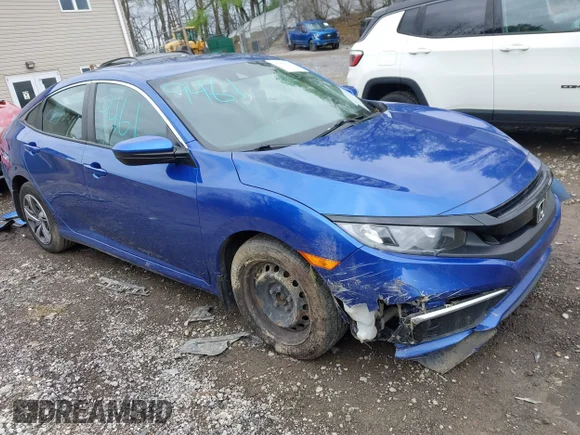✅ 2021 Honda Civic LX • VIN: 2HGFC2F68MH524668 • Lot: 45009461. Listed on IAAI with 169,454 mi. Free auction sales archive from the USA and detailed vehicle history report at DreamBid. Image 1.