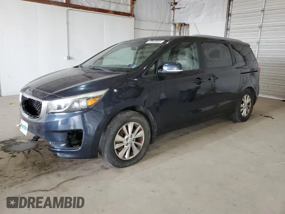 ✅ 2015 Kia Sedona LX • VIN: KNDMB5C10F6043899 • Lot: 53853005. Wystawiony na Copart z przebiegiem 152 788 mil. Bezpłatny archiwum sprzedaży aukcyjnych z USA i szczegółowy raport historii pojazdu na DreamBid. Zdjęcie 1.