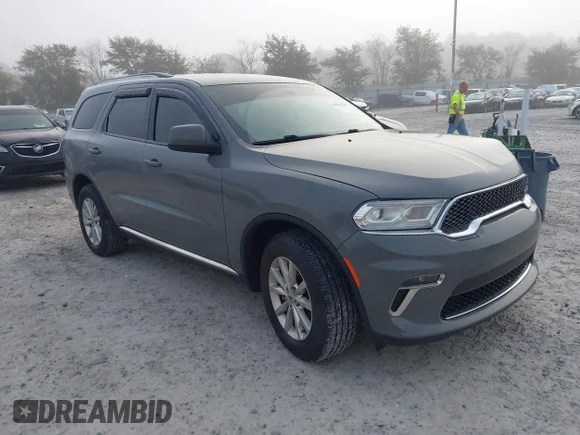 ✅ 2022 Dodge Durango SXT • VIN: 1C4RDHAG8NC173096 • Lot: 44017537. Listed on IAAI with 56,387 mi. Free auction sales archive from the USA and detailed vehicle history report at DreamBid. Image 1.