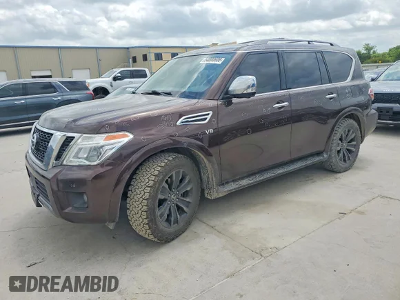 ✅ 2019 Nissan Armada Platinum • VIN: JN8AY2NE0K9758789 • Lot: 54000606. Wystawiony na Copart z przebiegiem 93 694 mil. Bezpłatny archiwum sprzedaży aukcyjnych z USA i szczegółowy raport historii pojazdu na DreamBid. Zdjęcie 1.