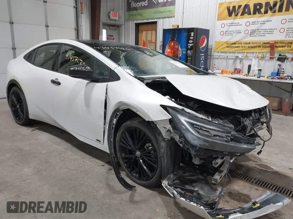 ✅ 2025 Toyota Prius LE • VIN: JTDADABUXS3025567 • Lot: 43457020. Listed on IAAI with 7,532 mi. Free auction sales archive from the USA and detailed vehicle history report at DreamBid. Image 1.