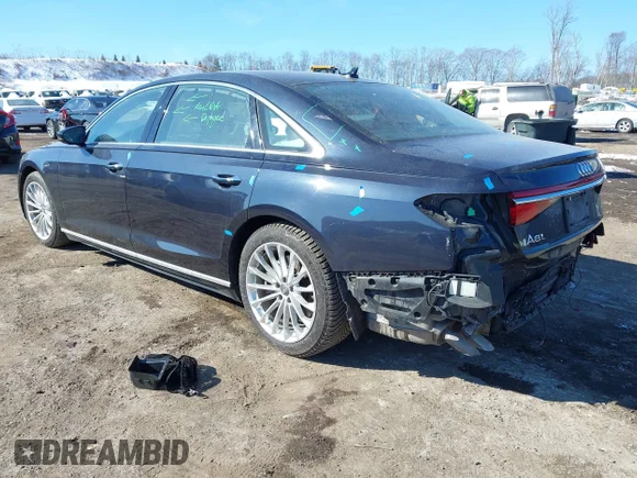 ✅ 2019 Audi A8 • VIN: WAU8DAF89KN009132 • Лот: 44285307. Опубліковано раніше на IAAI з пробігом 123 362 миль. Безкоштовний доступ до архіву аукціонних продажів зі США та докладний звіт про історію автомобіля на DreamBid. Зображення 3.