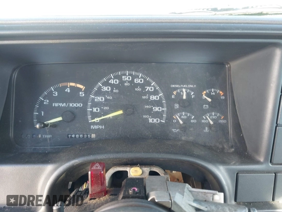 ✅ 1997 Chevrolet Silverado 2500 • VIN: 1GCGC24F7VZ165630 • Lot: 43784608. Wystawiony na IAAI z przebiegiem 148 635 mil. Bezpłatny archiwum sprzedaży aukcyjnych z USA i szczegółowy raport historii pojazdu na DreamBid. Zdjęcie 7.