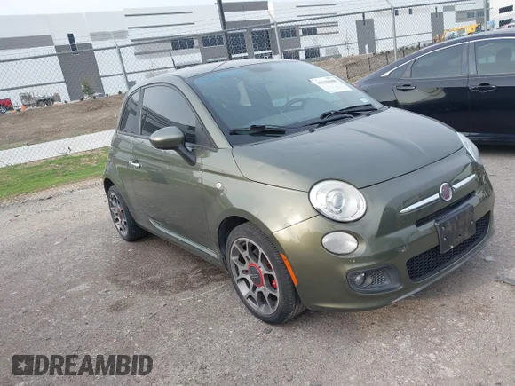 ✅ 2013 FIAT 500 Sport • VIN: 3C3CFFBRXDT514834 • Лот: 43110440. Опубліковано раніше на IAAI з пробігом 90 633 миль. Безкоштовний доступ до архіву аукціонних продажів зі США та докладний звіт про історію автомобіля на DreamBid. Зображення 1.