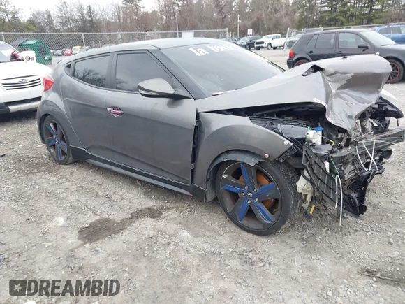 ✅ 2014 Hyundai Veloster Turbo R-Spec • VIN: KMHTC6AEXEU208478 • Лот: 44843979. Опубліковано раніше на IAAI з пробігом 108 875 миль. Безкоштовний доступ до архіву аукціонних продажів зі США та докладний звіт про історію автомобіля на DreamBid. Зображення 1.