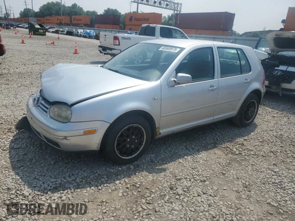 ✅ 2002 Volkswagen Golf GLS • VIN: 9BWGK61J824006519 • Lot: 60569975. Listed on Copart with 111,823 mi. Free auction sales archive from the USA and detailed vehicle history report at DreamBid. Image 1.