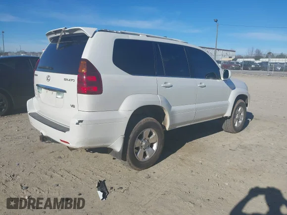 ✅ 2004 Lexus GX 470 • VIN: JTJBT20X140047551 • Lot: 44120800. Listed on IAAI with 269,974 mi. Free auction sales archive from the USA and detailed vehicle history report at DreamBid. Image 4.
