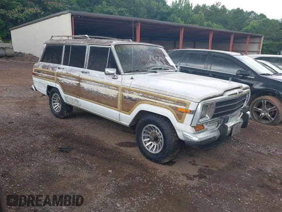 ✅ 1990 Jeep Grand Wagoneer • VIN: 1J4GS5876LP502122 • Lot: 42483708. Wystawiony na IAAI z przebiegiem 151 583 mil. Bezpłatny archiwum sprzedaży aukcyjnych z USA i szczegółowy raport historii pojazdu na DreamBid. Zdjęcie 1.