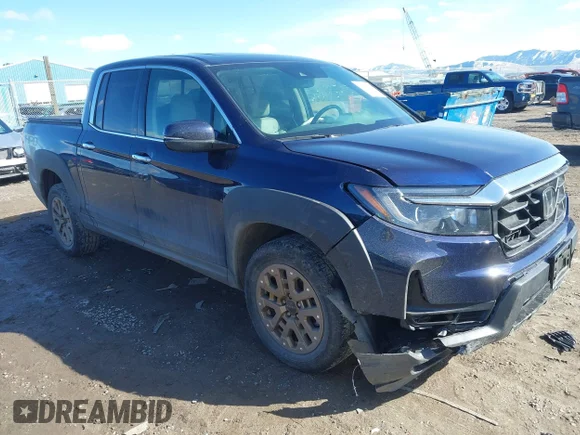 ✅ 2022 Honda Ridgeline RTL-E • VIN: 5FPYK3F71NB013522 • Lot: 41670347. Wystawiony na IAAI z przebiegiem 24 689 mil. Bezpłatny archiwum sprzedaży aukcyjnych z USA i szczegółowy raport historii pojazdu na DreamBid. Zdjęcie 1.