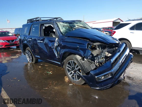 ✅ 2021 Toyota 4Runner Limited • VIN: JTEDU5JR2M5250179 • Lot: 44017438. Listed on IAAI with 33,072 mi. Free auction sales archive from the USA and detailed vehicle history report at DreamBid. Image 1.