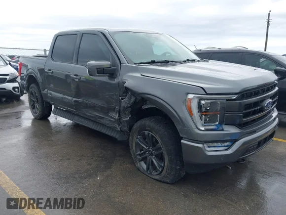 ✅ 2023 Ford F-150 Platinum • VIN: 1FTFW1ED5PFA14770 • Lot: 43740373. Listed on IAAI with 39,502 mi. Free auction sales archive from the USA and detailed vehicle history report at DreamBid. Image 1.