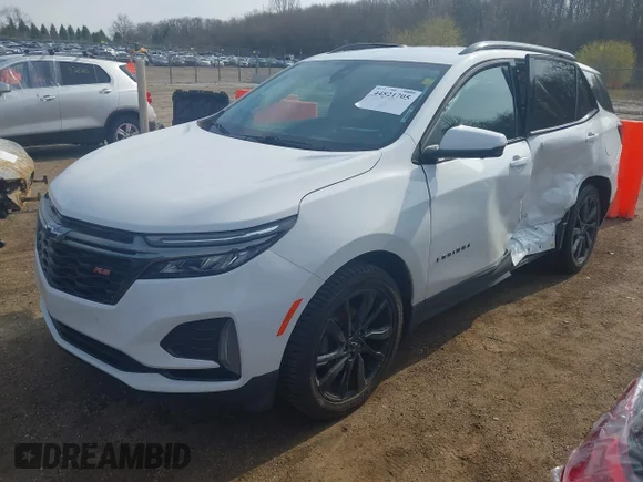 ✅ 2023 Chevrolet Equinox RS • VIN: 3GNAXMEGXPS136871 • Lot: 44821705. Wystawiony na IAAI z przebiegiem 43 734 mil. Bezpłatny archiwum sprzedaży aukcyjnych z USA i szczegółowy raport historii pojazdu na DreamBid. Zdjęcie 2.