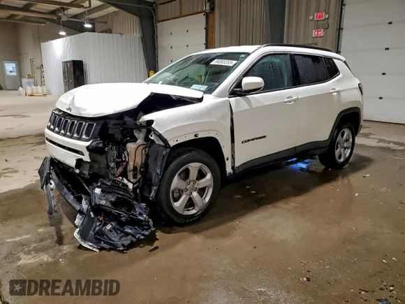 ✅ 2020 Jeep Compass Latitude • VIN: 3C4NJDBB0LT138458 • Лот: 96065355. Опубликован ранее на Copart с пробегом 43 856 миль. Бесплатный доступ к архиву аукционных продаж из США и подробный отчёт об истории автомобиля на DreamBid. Изображение 1.