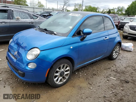 ✅ 2017 FIAT 500 Pop • VIN: 3C3CFFKR5HT603071 • Lot: 58053275. Listed on Copart with 160,112 mi. Free auction sales archive from the USA and detailed vehicle history report at DreamBid. Image 1.