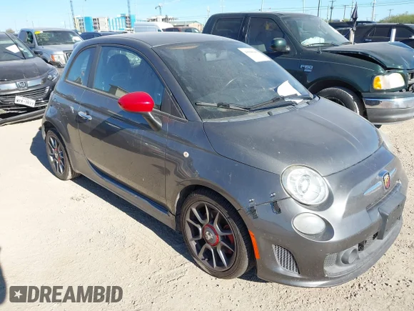 ✅ 2013 FIAT 500 Abarth • VIN: 3C3CFFFH2DT554570 • Лот: 43508266. Опубликован ранее на IAAI с пробегом 94 348 миль. Бесплатный доступ к архиву аукционных продаж из США и подробный отчёт об истории автомобиля на DreamBid. Изображение 1.
