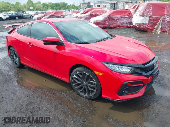 ✅ 2020 Honda Civic Si • VIN: 2HGFC3A53LH752371 • Лот: 42198240. Опубліковано раніше на IAAI з пробігом 54 897 миль. Безкоштовний доступ до архіву аукціонних продажів зі США та докладний звіт про історію автомобіля на DreamBid. Зображення 1.