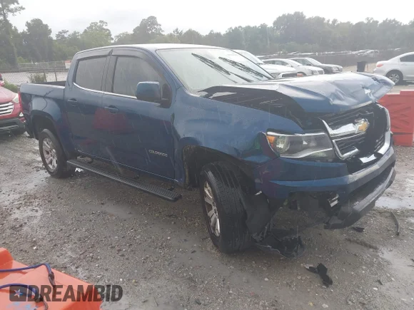 ✅ 2019 Chevrolet Colorado 2WD LT • VIN: 1GCGSCEN7K1103881 • Lot: 45184031. Listed on IAAI with 135,629 mi. Free auction sales archive from the USA and detailed vehicle history report at DreamBid. Image 1.