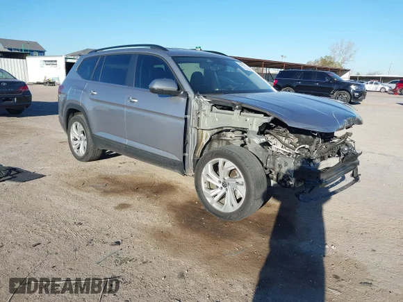 ✅ 2023 Volkswagen Atlas SE • VIN: 1V2HR2CA7PC501936 • Лот: 44112516. Опубликован ранее на IAAI с пробегом 61 033 миль. Бесплатный доступ к архиву аукционных продаж из США и подробный отчёт об истории автомобиля на DreamBid. Изображение 1.