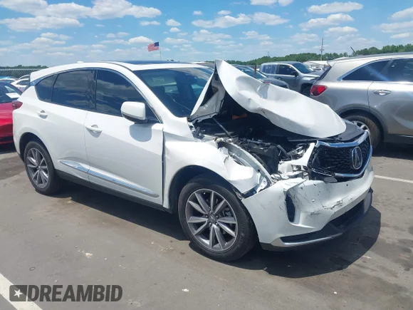✅ 2023 Acura RDX Technology • VIN: 5J8TC2H54PL004093 • Лот: 45261708. Опубліковано раніше на IAAI з пробігом 39 948 миль. Безкоштовний доступ до архіву аукціонних продажів зі США та докладний звіт про історію автомобіля на DreamBid. Зображення 1.