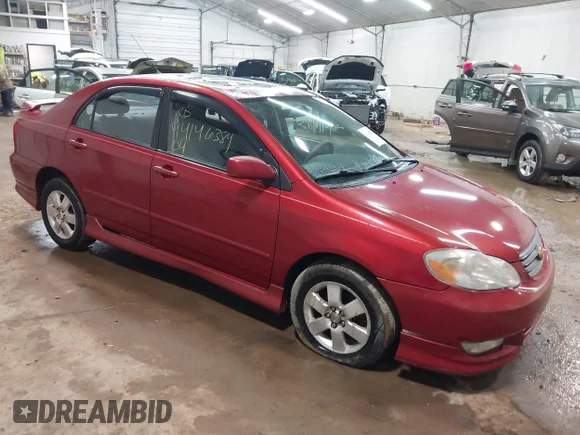 ✅ 2004 Toyota Corolla S • VIN: 2T1BR32E94C188456 • Lot: 44146384. Listed on IAAI with 171,222 mi. Free auction sales archive from the USA and detailed vehicle history report at DreamBid. Image 1.