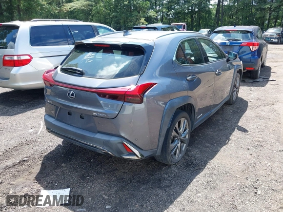 ✅ 2021 Lexus UX 250h F Sport • VIN: JTHR9JBH4M2052486 • Lot: 42733644. Wystawiony na IAAI z przebiegiem 63 247 mil. Bezpłatny archiwum sprzedaży aukcyjnych z USA i szczegółowy raport historii pojazdu na DreamBid. Zdjęcie 4.