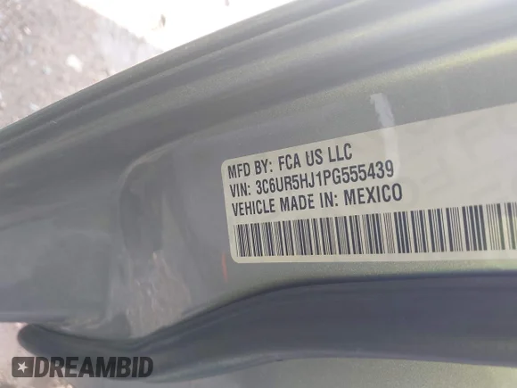 ✅ 2023 Ram 2500 Tradesman • VIN: 3C6UR5HJ1PG555439 • Lot: 42230594. Wystawiony na IAAI z przebiegiem 56 459 mil. Bezpłatny archiwum sprzedaży aukcyjnych z USA i szczegółowy raport historii pojazdu na DreamBid. Zdjęcie 9.