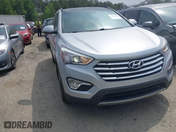 ✅ 2016 Hyundai Santa Fe Limited • VIN: KM8SRDHF7GU141077 • Lot: 45060521. Listed on IAAI with 110,188 mi. Free auction sales archive from the USA and detailed vehicle history report at DreamBid. Image 1.