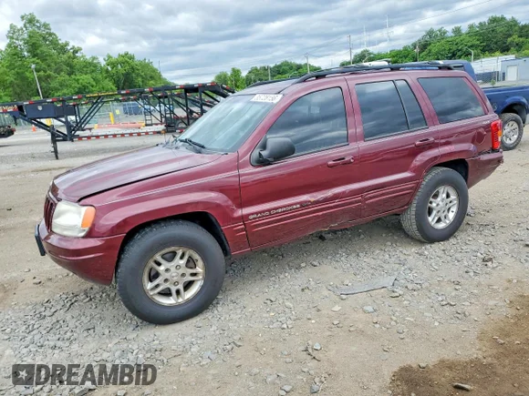 ✅ 2000 Jeep Grand Cherokee Limited • VIN: 1J4GW58N7YC336131 • Lot: 55728156. Listed on Copart with 184,922 mi. Free auction sales archive from the USA and detailed vehicle history report at DreamBid. Image 1.