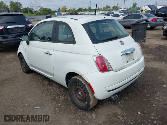 ✅ 2012 FIAT 500 Pop • VIN: 3C3CFFAR0CT304100 • Lot: 43154995. Listed on IAAI with 122,802 mi. Free auction sales archive from the USA and detailed vehicle history report at DreamBid. Image 3.