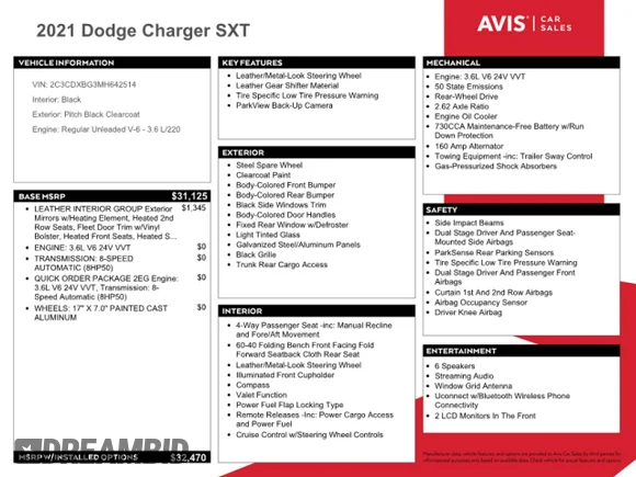 ✅ 2021 Dodge Charger SXT • VIN: 2C3CDXBG3MH642514 • Лот: 49225384. Опубліковано раніше на Copart з пробігом 20 142 миль. Безкоштовний доступ до архіву аукціонних продажів зі США та докладний звіт про історію автомобіля на DreamBid. Зображення 12.