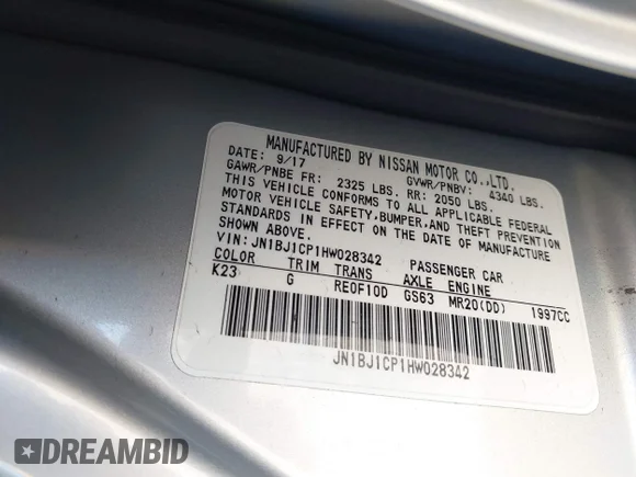 ✅ 2017 Nissan Rogue SL • VIN: JN1BJ1CP1HW028342 • Lot: 43485074. Wystawiony na IAAI z przebiegiem 44 908 mil. Bezpłatny archiwum sprzedaży aukcyjnych z USA i szczegółowy raport historii pojazdu na DreamBid. Zdjęcie 9.