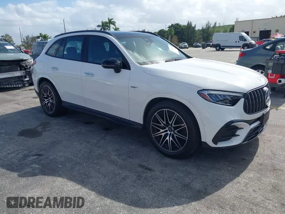 ✅ 2025 Mercedes-Benz GLC 43 AMG • VIN: W1NKM8HB8SF268806 • Lot: 43868616. Listed on IAAI with 10,461 mi. Free auction sales archive from the USA and detailed vehicle history report at DreamBid. Image 1.
