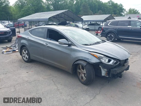 ✅ 2016 Hyundai Elantra Value Edition • VIN: KMHDH4AE7GU603909 • Lot: 45223053. Listed on IAAI with 129,643 mi. Free auction sales archive from the USA and detailed vehicle history report at DreamBid. Image 1.