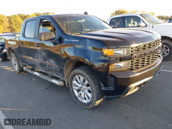 ✅ 2020 Chevrolet Silverado 1500 Custom • VIN: 1GCUYBEF7LZ160749 • Lot: 43630596. Listed on IAAI with 133,391 mi. Free auction sales archive from the USA and detailed vehicle history report at DreamBid. Image 1.