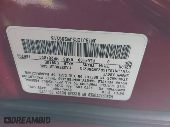 ✅ 2018 Nissan Rogue SL • VIN: JN1BJ1CR2JW286215 • Lot: 44485028. Wystawiony na IAAI z przebiegiem 108 921 mil. Bezpłatny archiwum sprzedaży aukcyjnych z USA i szczegółowy raport historii pojazdu na DreamBid. Zdjęcie 9.