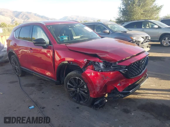 ✅ 2023 Mazda CX-5 2.5 Turbo • VIN: JM3KFBAY1P0177696 • Lot: 43366759. Listed on IAAI with 27,520 mi. Free auction sales archive from the USA and detailed vehicle history report at DreamBid. Image 1.