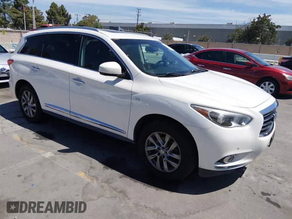✅ 2014 Infiniti QX60 • VIN: 5N1AL0MM6EC520942 • Lot: 45548742. Wystawiony na IAAI z przebiegiem 162 572 mil. Bezpłatny archiwum sprzedaży aukcyjnych z USA i szczegółowy raport historii pojazdu na DreamBid. Zdjęcie 1.
