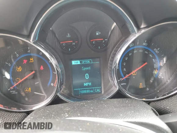 ✅ 2015 Chevrolet Cruze LT • VIN: 1G1PC5SB5F7287216 • Lot: 45399643. Wystawiony na Copart z przebiegiem 108 690 mil. Bezpłatny archiwum sprzedaży aukcyjnych z USA i szczegółowy raport historii pojazdu na DreamBid. Zdjęcie 9.