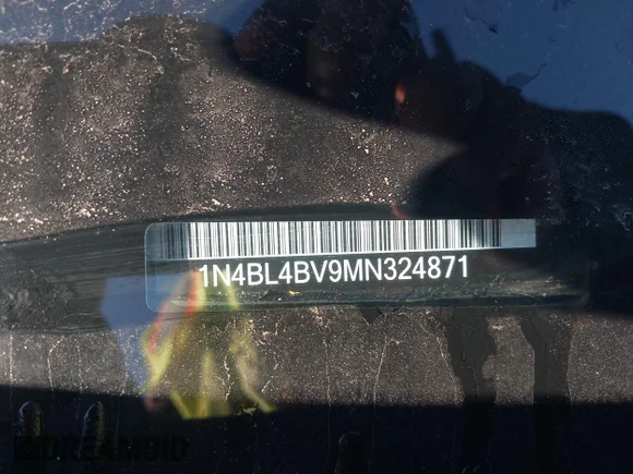 ✅ 2021 Nissan Altima S • VIN: 1N4BL4BV9MN324871 • Lot: 44143965. Wystawiony na IAAI z przebiegiem 102 941 mil. Bezpłatny archiwum sprzedaży aukcyjnych z USA i szczegółowy raport historii pojazdu na DreamBid. Zdjęcie 9.